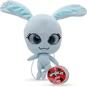 Miraculous Ladybug - Kwami Mon Ami Fluff, 9" Rabbit Plush Toy for Kids, Super Soft Stuffed Toy with Resin Eyes, High Glitter and Shine and Detailed Stitching (Wyncor)