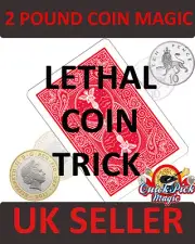 Magic Lethal Coin Trick coin transforms to 10 Pence 10p Transformation]