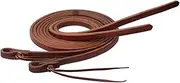 Weaver Leather Working Tack Extra Heavy Harness Split Reins with Pineapple Knot Ends, 5/8" x 8'