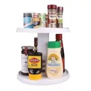 NEW D.LINE 2-TIER TURNTABLE WITH ADJUSTABLE HEIGHT 25.5cm Turn Table Pantry Orga