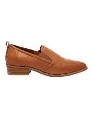 [Sandler] Tactic Flat Shoes in Tan Leather