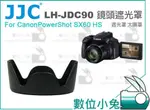 數位小兔【CANON LH-DC90 相容原廠 遮光罩 】 蓮花罩 太陽罩 鏡頭SX60 JJC JDC90