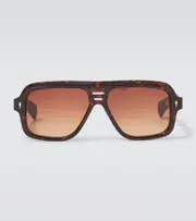 [Jacques Marie Mage] Jacques Marie Mage x Glenn Gould Fugue aviator sunglasses One Size brown