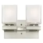 Nyle - 2 Light Indoor Wall Light - Glazed Ice Block Glass - WESTINGHOUSE-6332300