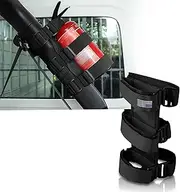 Hawyet 1 PC Car Fire Extinguisher Mount Holder Strap, Adjustable Safety Driving Fire Extinguisher Band, Anti-slip Durable Vehicle Fire Extinguisher Accessories Compatible with Wrangler (Black)