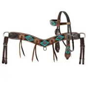 Showman Aztec Bloom Browband Headstall and Breastcollar