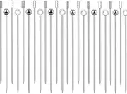 24pcs Cocktail Picks, BetterJonny Stainless Steel Martini Reusable Sandwich Sticks Appetizer Toothpicks Fruit Stick Metal Cocktail Skewers for Party Home Bar