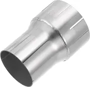 X AUTOHAUX 2.25"OD to 2.75"OD Mandrel Exhaust Bend Elbow Concentric Reducer T304 Stainless Steel Pipe Adapter 4 Inch Length Silver Tone