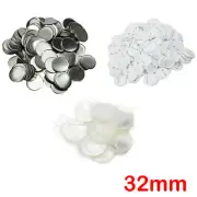 50-200set 1-1/4" (32mm) Blank Pin Badge Button Supplies for Badge Maker Machine