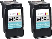 2 x Generic CL-646XL Colour Ink Cartridges CL646XL for Canon PIXMA MG2560 MG2460 MX496 MG2960 MG2965 MG3060 TS3160 S3165 TR4560