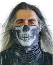 NEW LETHAL THREAT BLACK SKULL FACE MASK TUBE NECK SCARF GAITER NS90801