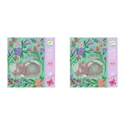 8pc Djeco Encounters Scratch Cards w/ Stylus Art/Craft Activity Kit Kids 6y+