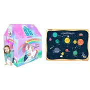 Unicorn Kids Play theme tent house For Kids & Solar System Wooden Jigsaw Puzzle