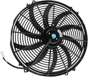 Car Radiator Engine Radiator Cooling Fan Cars Air Conditioning Repairment Curved Blade Universal Accessories Part Radiator Cooling Radiator Fin Comb Kit(16inch 12V120V)