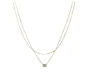 Seeing double gold necklace - Tarnish Proof Jewellery