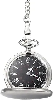 [Gatuida] Vintage Pocket Watch Pocket Watches for Men Quartz Pocket Watch Antique Retro Pocket Watch with Chain Classic Pocket Watch
