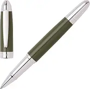 Hugo Boss Rollerball Pen Icon | Black Ink | Gift Box (Kaki/Gun)