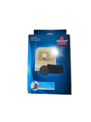Genuine Bissell 4122 Zing Canister Vacuum 5 Bags & 2 Filters 2038425 230-8425