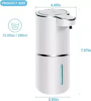 Automatic Soap Touchless Foaming Soap Dispenser 380ml USB Rechargeable Electric