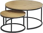Cooper & Co. Nesting Sonoma Coffee Tables Natural Set of 2