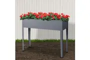 Garden Bed 100X80X30CM Galvanised Steel Raised Planter Standing Box
