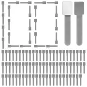 100Pcs Hook and Loop Cable Straps Self Adhesive Hook and Loop Cable Ties~-
