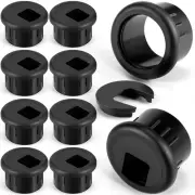10 Packs Desk Cable Wire Grommet Cord, PC Computer Desk Plastic Grommet Cord, Ti