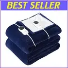 Ultra-Comfort Electric Heating Blanket King Size - Safe & Machine Washable