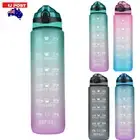 1xSport BPA Free 1L Water Bottle Motivational Drink Flask With Time Markings GVN