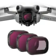 For DJI Mini 4 Pro Drone Filter Set ND16 ND64 ND256 3PCS Camera Lens Filters Kit