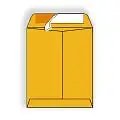 Roptex� Brown Kraft Catalog Envelope, 9" x 12", w Kwik-Tak� Peel and Seal