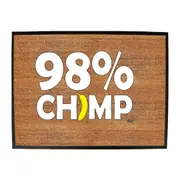 98 Percent Chimp - Funny Novelty Doormat Man Cave Floor mat