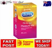 Durex Condoms Pleasure Me Lubricated Sex 56mm latex 10 or 30 VALUE BULK Discreet