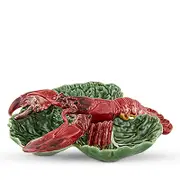 Bordallo Pinhero Cabbage with Lobsters Large Appetizer Plate