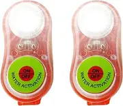 Life Vest Light - Waterproof LED Safety Beacon, High-Brightness Signal | Compact Floating Design, Rechargeable, Secure Attachment, Best for Night Boating, Fishing Safety, Marine Rescue