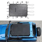 Top Mesh Sunshade Shade Bikini Sun Visor Cover For Ford Bronco 2Door 2021+ Black