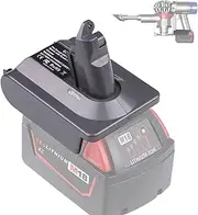 BTRUI for Dyson V6 Milwaukee Battery Adapter, for Milwaukee M18 18V Battery to for Dyson V6 SV03 SV04 SV09 DC62 DC59 Fluffy Vacuum Converter (MIL18V6 Adapter only)