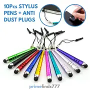 10Pcs Stylus Pen Anti-Dust Plug Touch Screen Universal Cell Phone iPad Tablet