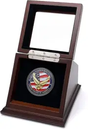 Chez Monett Challenge Coin Display Case 2 Inch 50-55 Mm Coin Holder