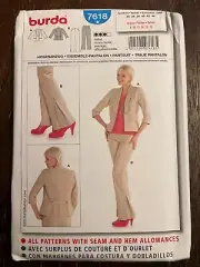 Burda 7618 UNCUT Sewing Pattern, Misses' Pantsuit, Size 8-18