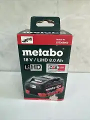 Metabo 18V 8.0Ah LiHD Lithium-ion Battery Pack (625369000)