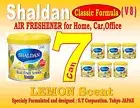 7 Can SHALDAN V8 Classic Formula - Home Car Office Air Freshener - LEMON Scent -