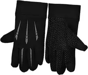 ETHZZLE Insulated Winter Cycling Gloves for Men Women Thermal Touch Screen Full Finger Gloves with Wrist Strap Windproof Lightweight Design for Skiing Motorcycling and Running