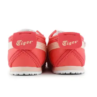 Asics寶寶鞋 學步鞋 嬰兒鞋 機能鞋 Tiger系列 女嬰兒鞋 休閒運動鞋 皮革A9131 桃紅OSOME奧森鞋業