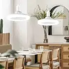 Adjustable E27 Fan Light ABS Led Ceiling Fan with Light E27 Fan Lamp Bedroom