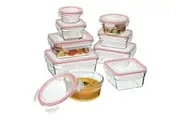 Glasslock Oven Safe Tempered Glass Container Set of 9