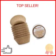Gifbera Natural Odorless Cupcake Liners Standard Greaseproof Paper Muffin Baking