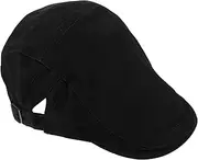 [Ipetboom] Vintage-Inspired Women's Cap Stylish Beret Hat Breathable Cloth Beret Spring/Autumn Fashion Artist's Heritage Hat Black