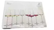 Zweisel Glas Sensa Wine Glasses 4 each 22.3 oz Red and 4 12.3 oz White S8 ~ NIB