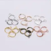 20/50Pcs Jewelry Making Copper Clip Earring Clasps Hooks Findings Clasp Round